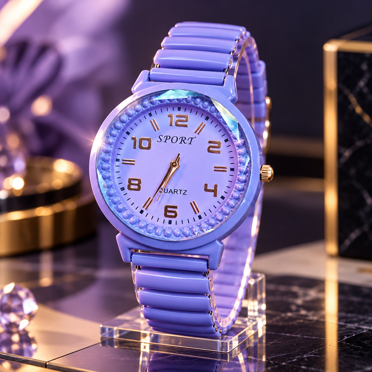Lavender Luxury Watch